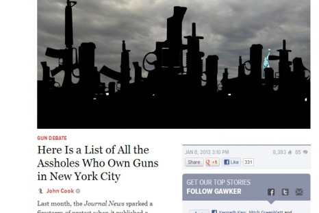 Gawker Publishes NYC Gun Permit Database