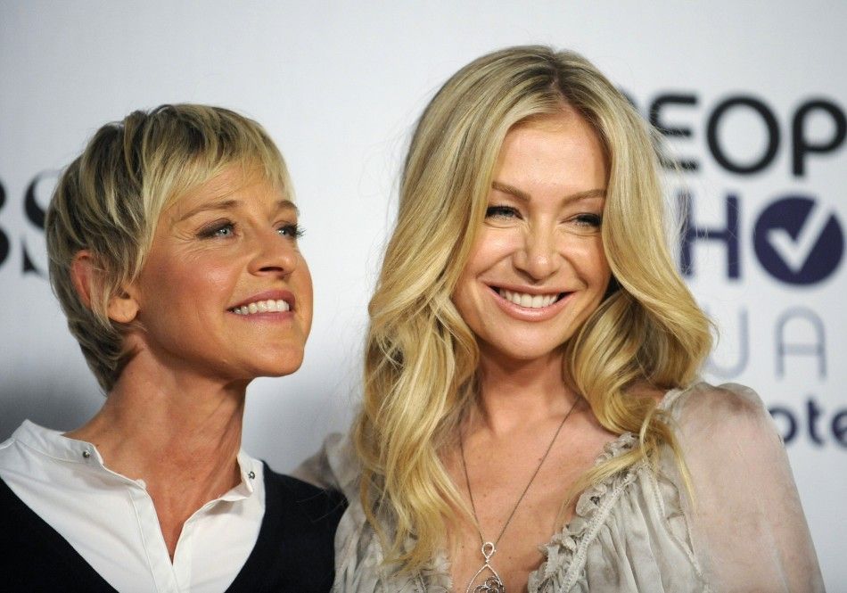 Ellen DeGeneres and Portia de Rossi 
