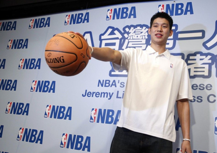 Jeremy Lin at an Asian Press Conference After Being Picked up by the Warriors