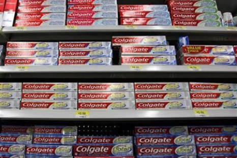 Boxes of Colgate toothpaste are displayed on store shelves in Westminster, Colorado April 26, 2009.