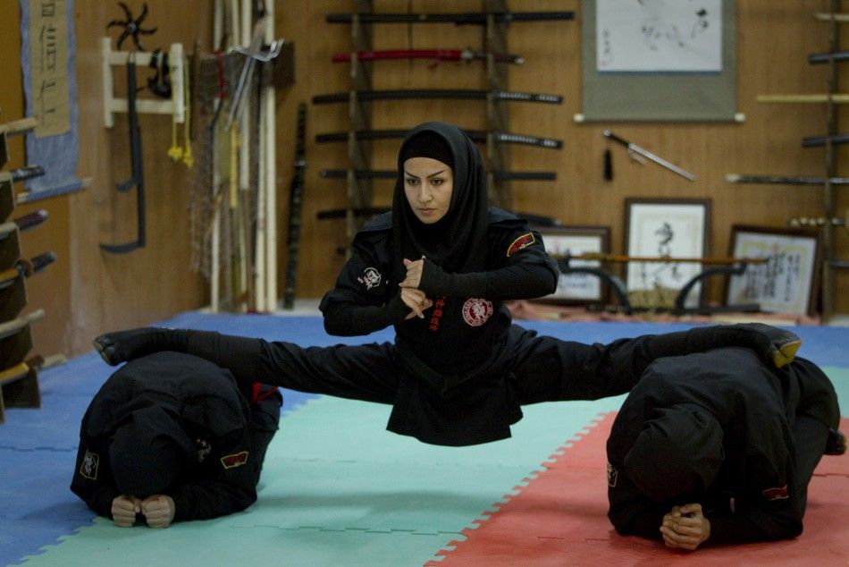 Irans Female Ninjutsu Warriors Women Throw Hijab to Become Ninja Assassins