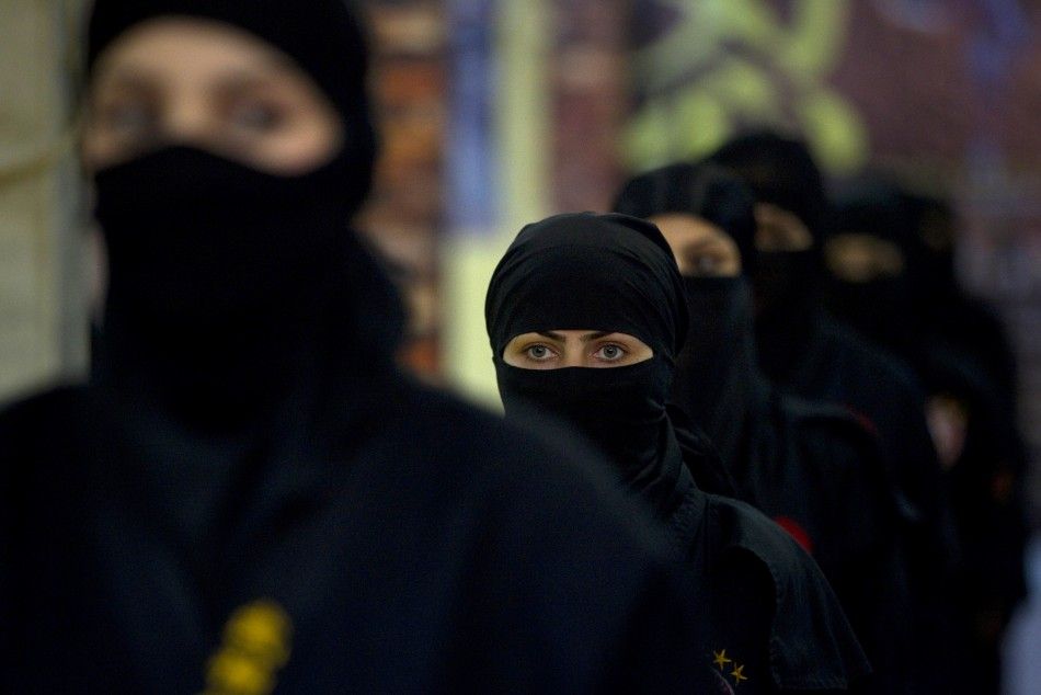Irans Female Ninjutsu Warriors Women Throw Hijab to Become Ninja Assassins