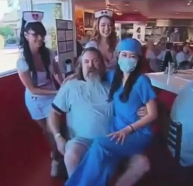 A customer eating at the grease-fest known as the Heart Attack Grill in Las Vegas was rushed to a hospital on Saturday after suffering from, you guessed it, a heart attack. The grill has a responsibility to the general public to change its ways or close d