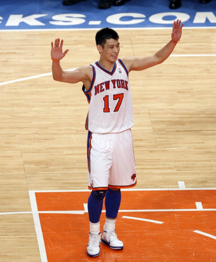Jeremy Lin Celebrates During the Game Against Sacramento