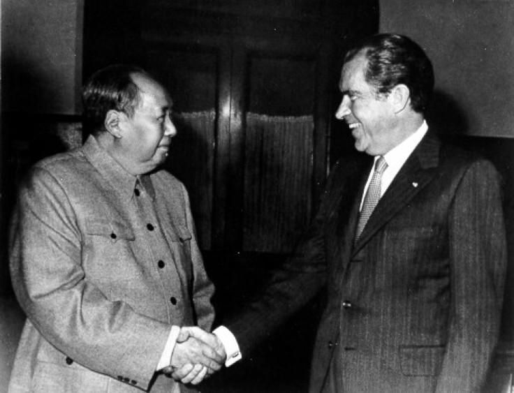 Chairman Mao and Richard Nixon