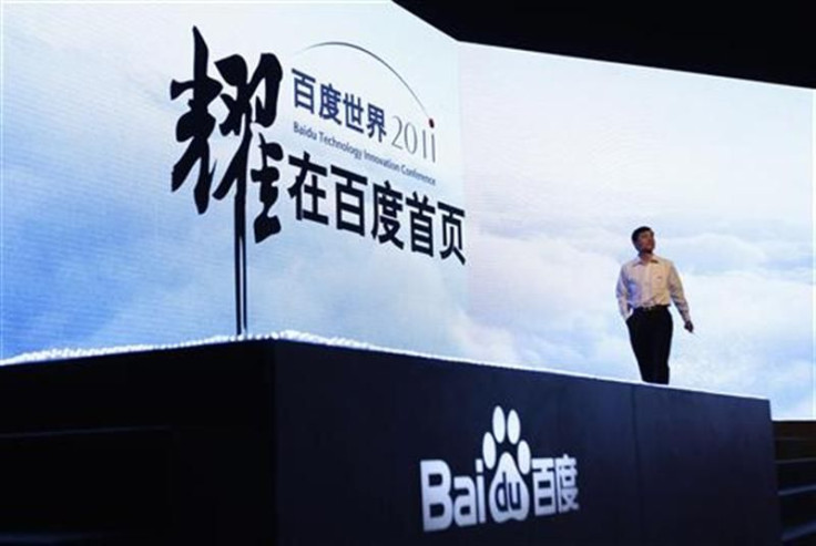 Robin Li, founder and chief executive of Chinese search engine Baidu, attends the Baidu 2011 technology innovation conference in Beijing