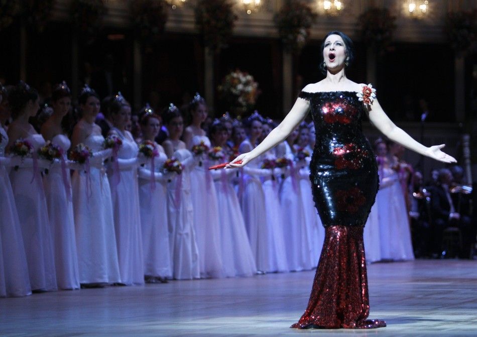  Soprano singer Gheorghiu performs during the opening ceremony of the traditional Opera Ball in Vienna