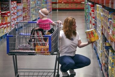 A customer shops in the expanded baby department at a remodelled Sam&#039;s Club in Rogers, Arkansas
