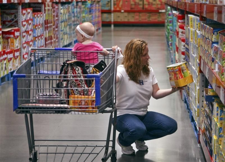 A customer shops in the expanded baby department at a remodelled Sam&#039;s Club in Rogers, Arkansas