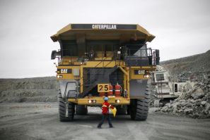 Truck at Agnico-Eagle mine near Baker Lake, Canada