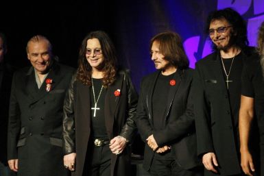 Black Sabbath, shown at their reunion announcement last November, announced that they were cancelling their European tour.