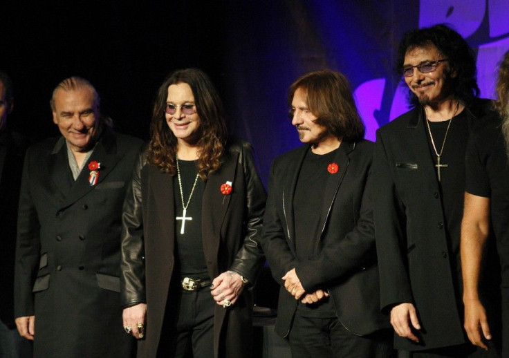 Black Sabbath, shown at their reunion announcement last November, announced that they were cancelling their European tour.