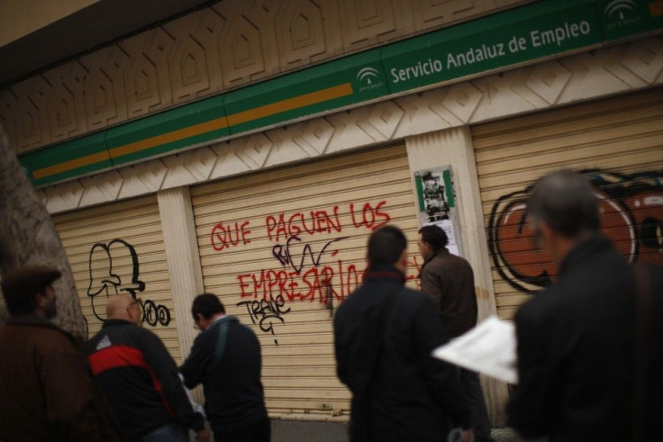 People wait to enter a government job centre in Malaga, southern Spain January 27, 2012. Spain&#039;s unemployment rate rose to 22.9 percent in the fourth quarter of this year, passing the five million mark, data from the National Statistics Institute sho