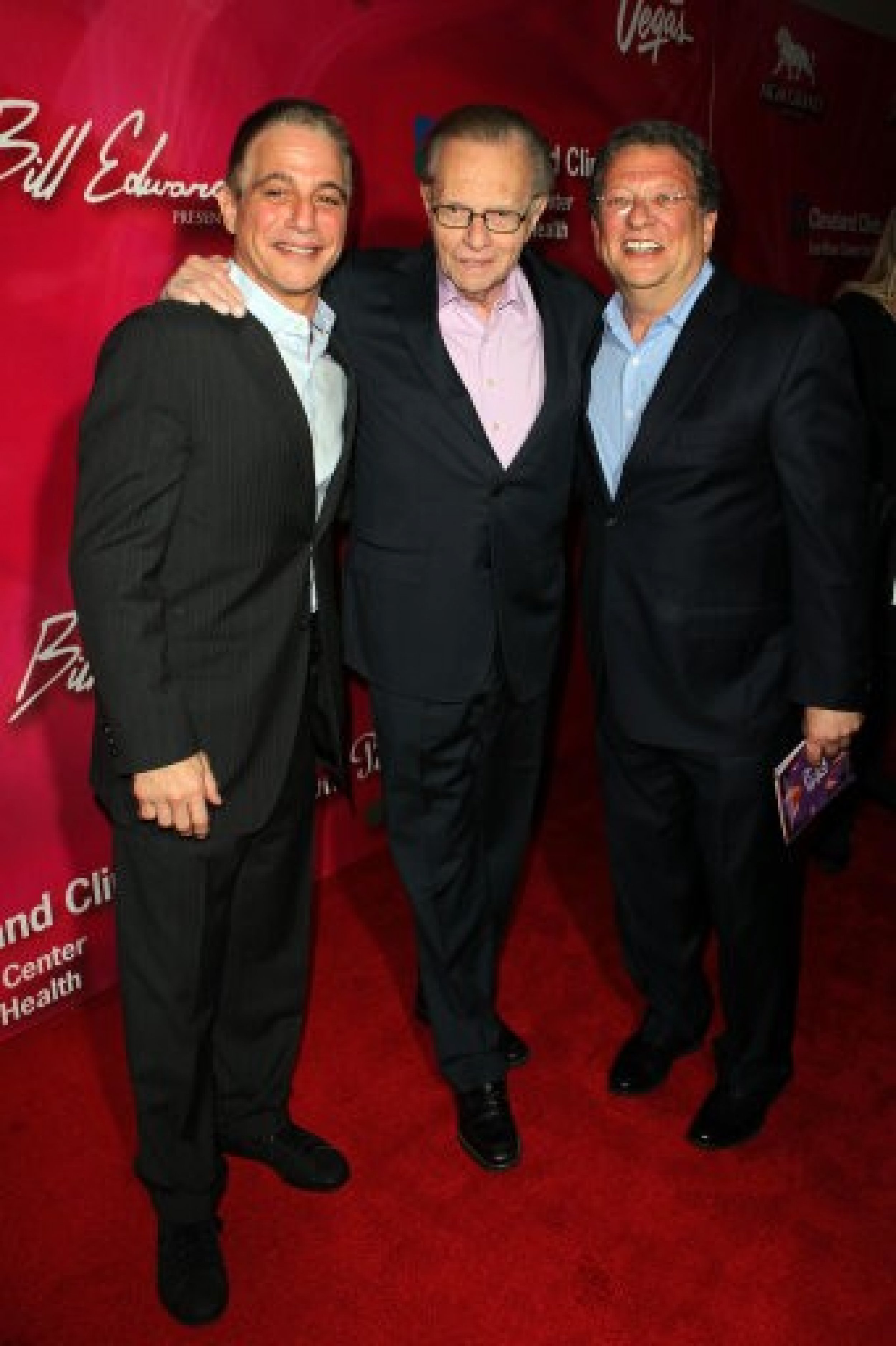 Actor Tony Danza, television personality Larry King and sportscaster Charley Steiner arrive at the Keep Memory Alive 16th Annual quotPower of Love Galaquot