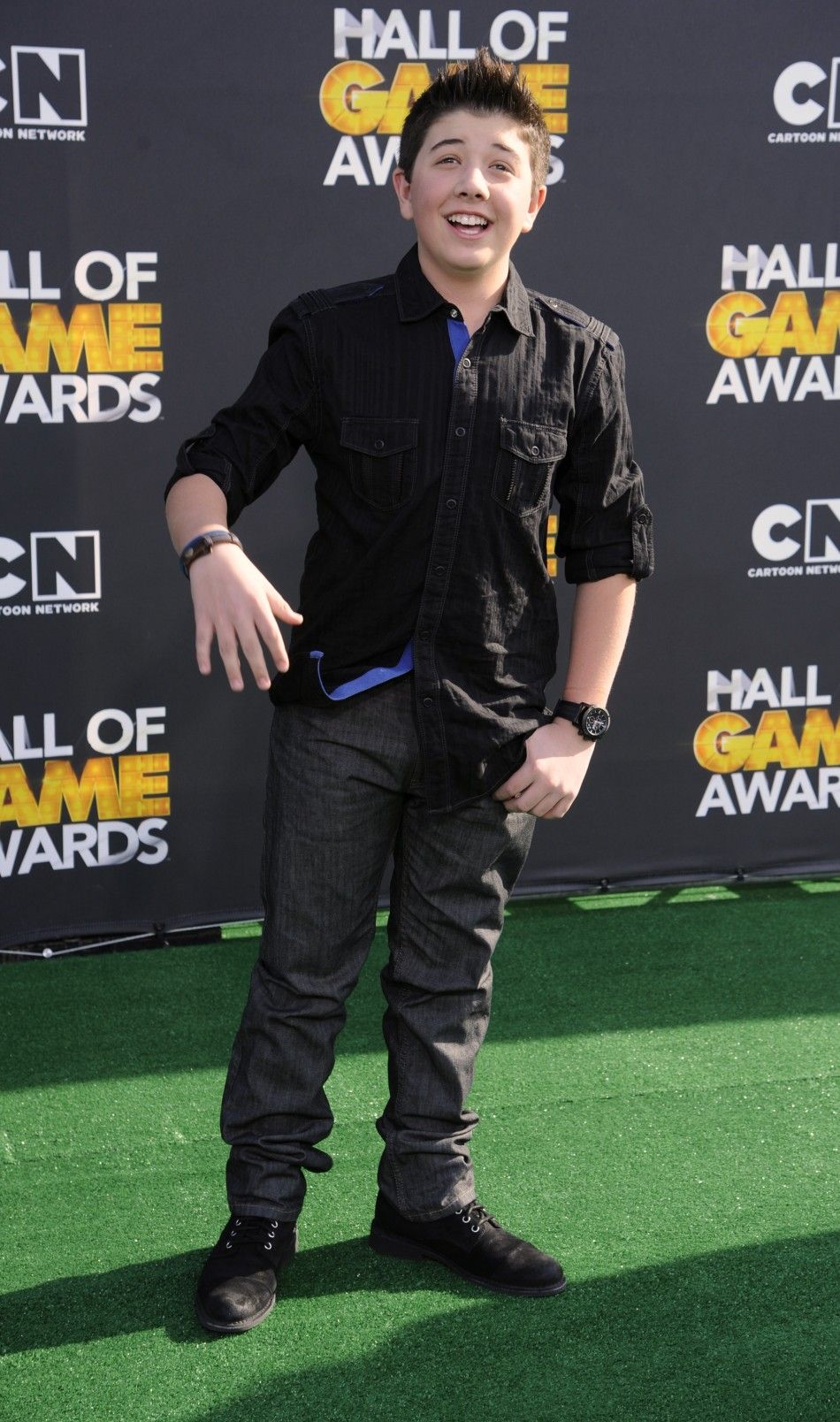 Bradley Steven Perry arrives at the Cartoon Networks Hall of Game Awards