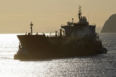 An oil tanker seen in eastern Spain