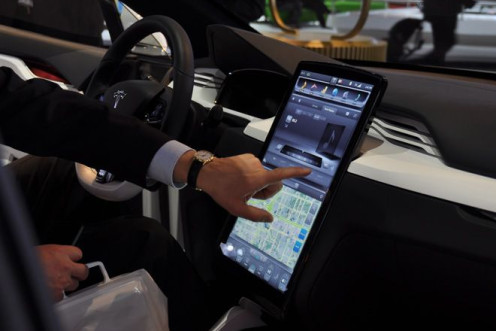 Tesla's Touchscreen Interface