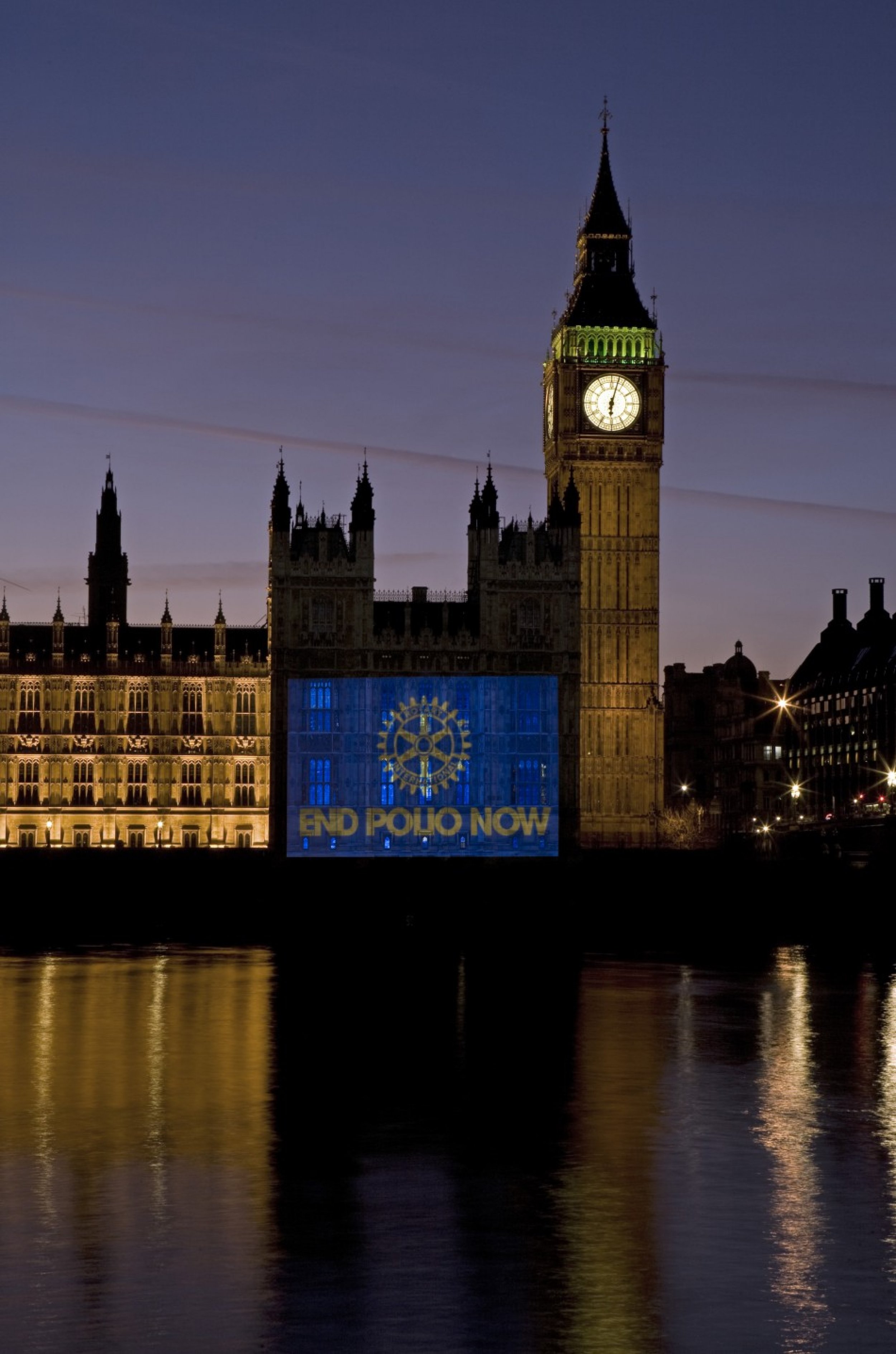 2009 End Polio Now Projection - British Parliament