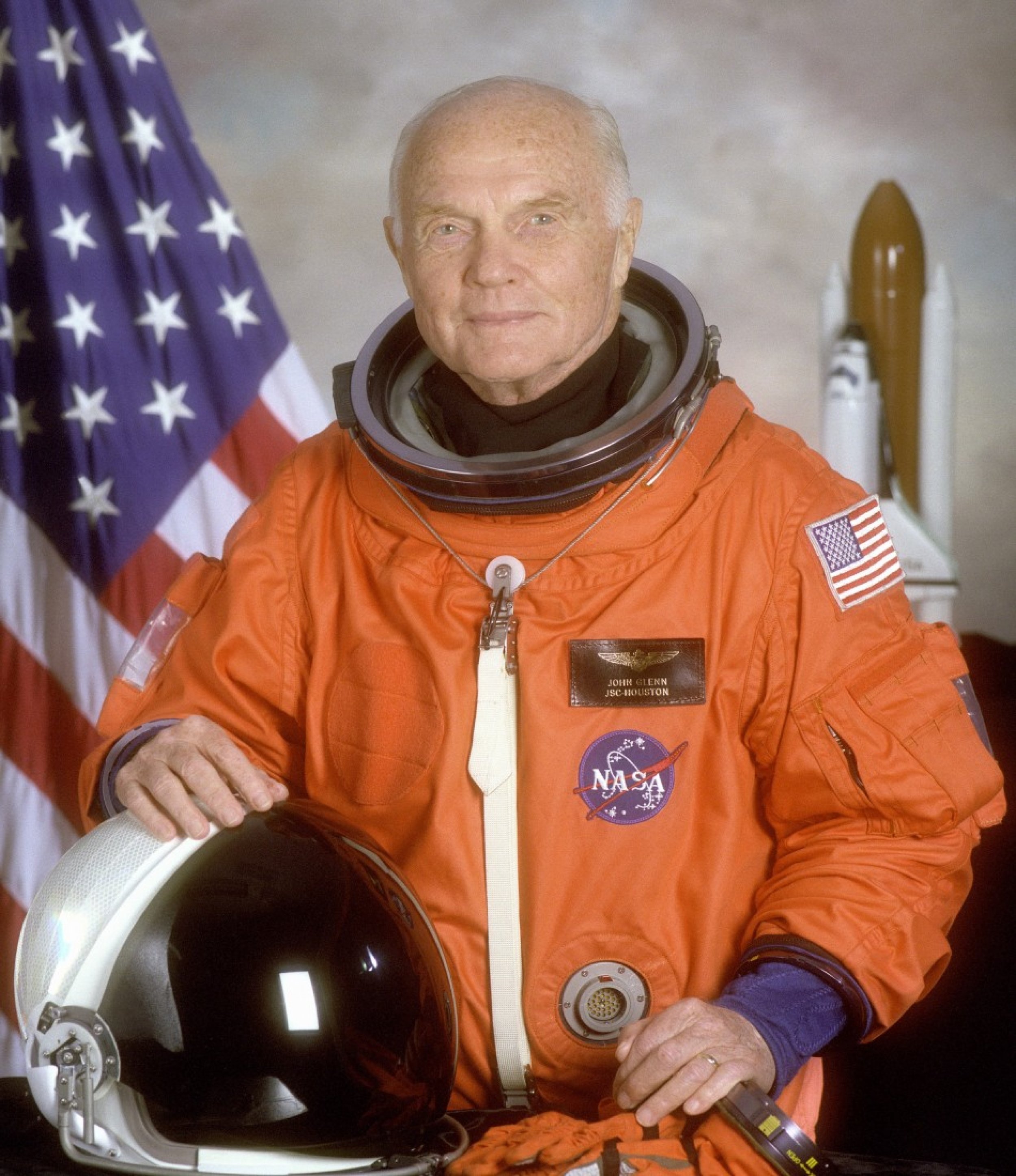 NASA handout photo of John Glenn