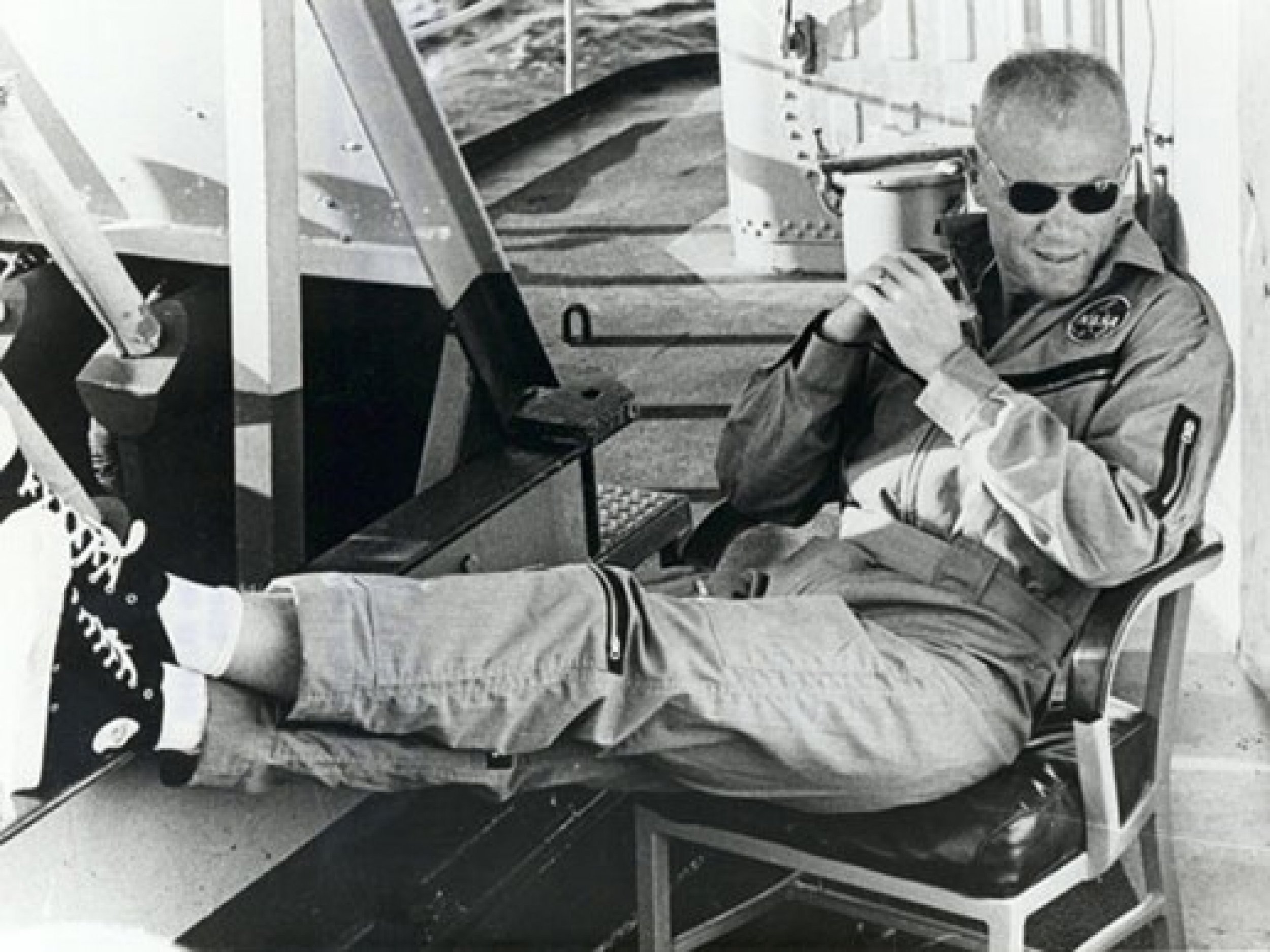 John Glenn Relaxing after Space Flight