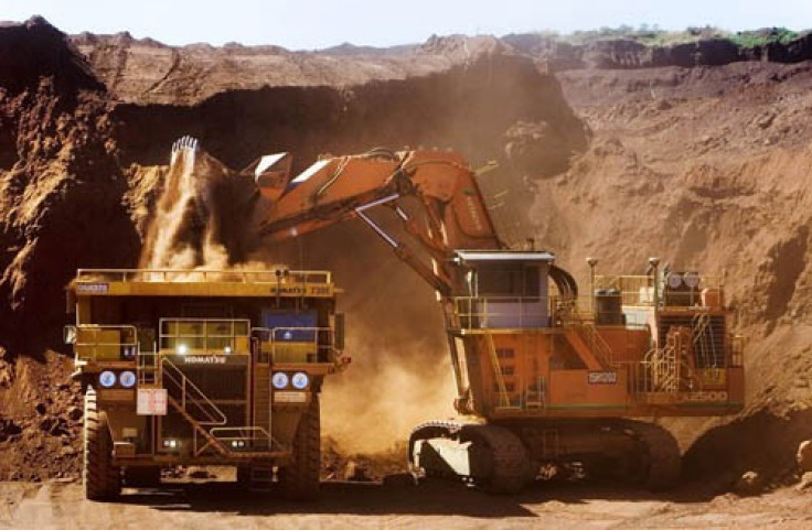 A dump truck at Rio Tinto's Pilbara operation in Australia