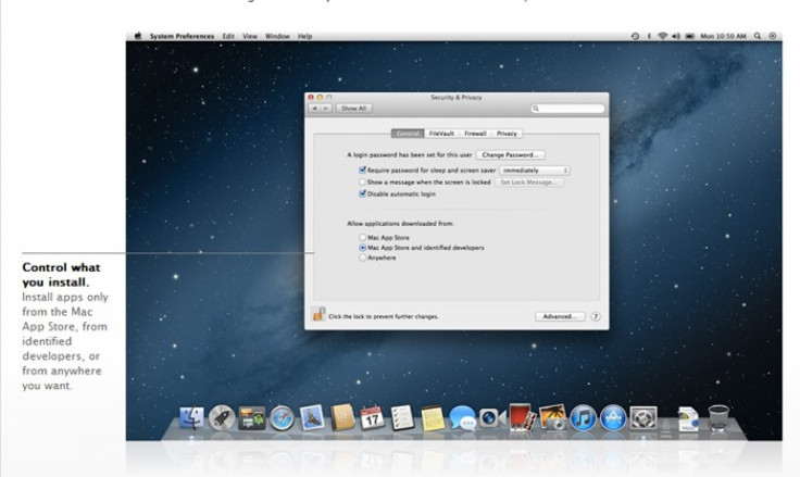OS X Mountain Lion Gatekeeper