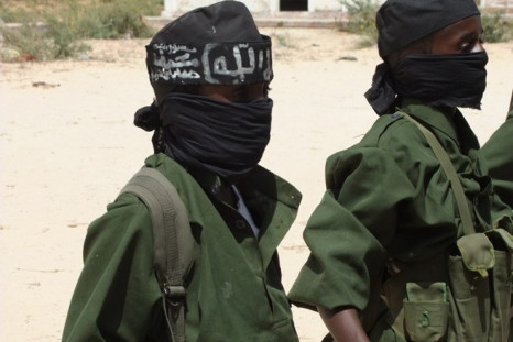 Children recruited by the armed Islamist group al-Shabab, at a training camp in the Afgooye Corridor, west of Mogadishu, southern Somalia, in February 2011.