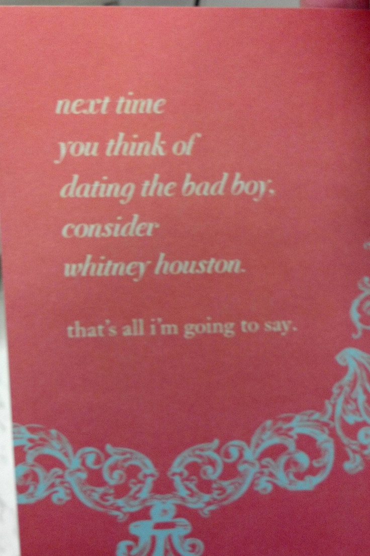 Whitney Houston greeting card