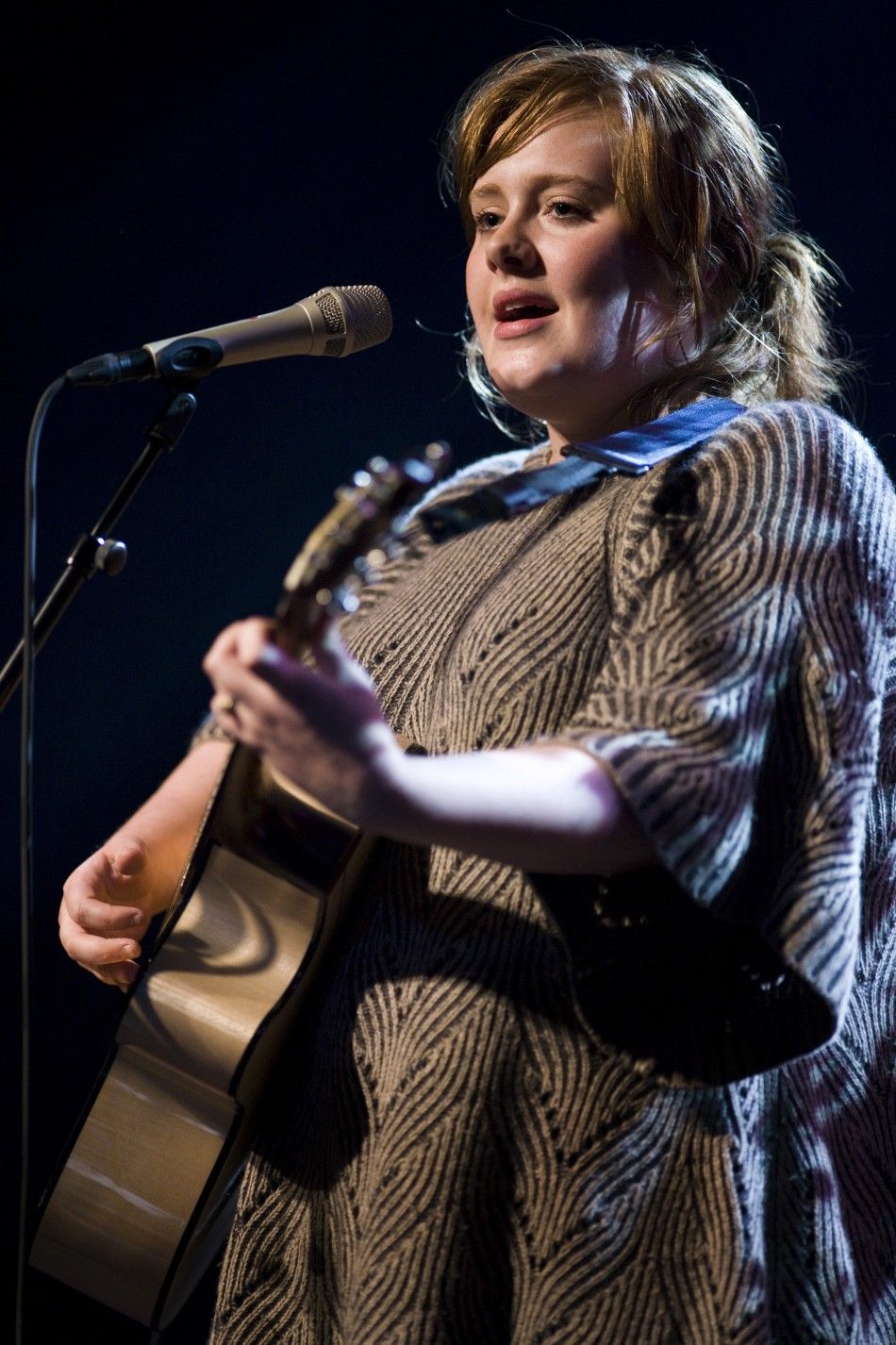 British singer Adele performs at the 42nd Montreux Jazz Festival