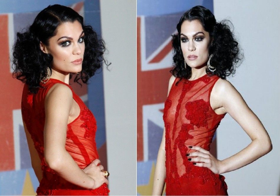 Jessie J arrives for the BRIT Music Awards at the O2 Arena in London February 21, 2012.