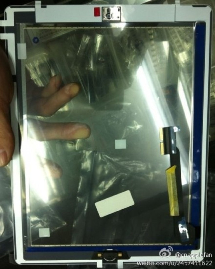 The alleged iPad 3&#039;s front glass panel