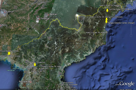 Map Of North Korean Labor Camps