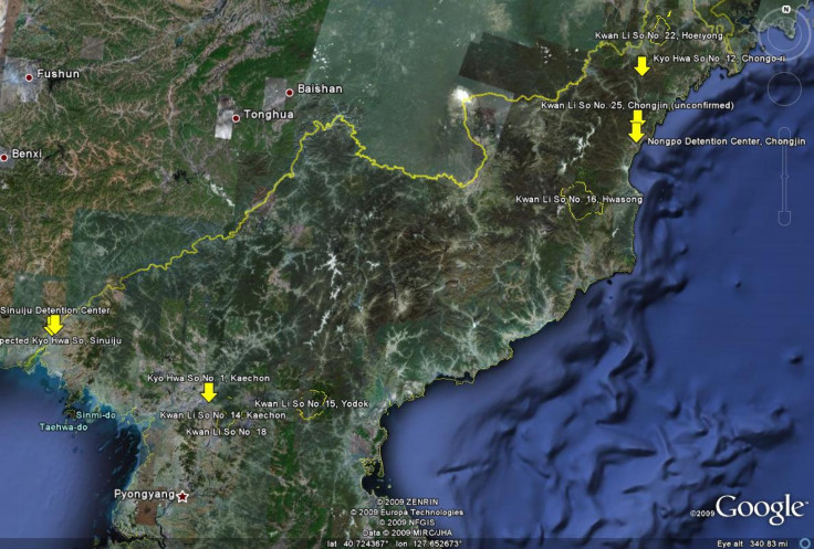 Map Of North Korean Labor Camps