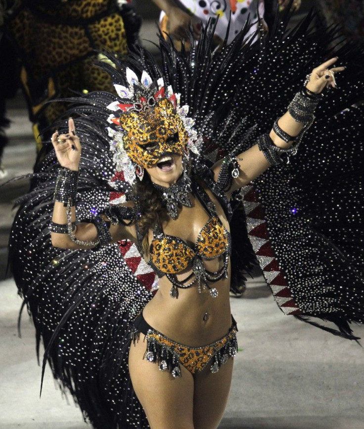 A reveller from the Unidos da Tijuca samba school