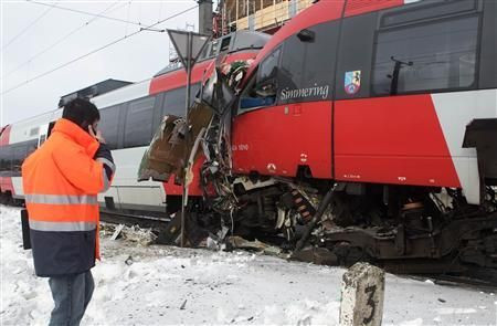 Head-on train crash