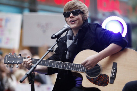 Singer Justin Bieber performs on NBC's Today Show in New York, October 12, 2009.
