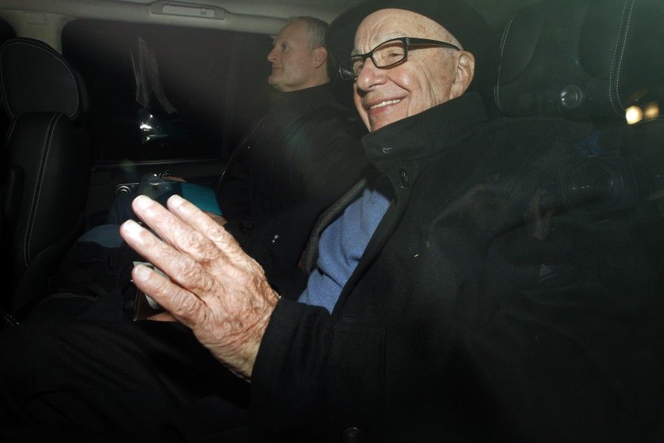 News Corp Chief Executive and Chairman Rupert Murdoch arrives in central London 