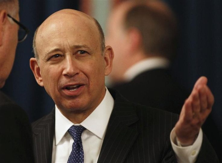 CEO of Goldman Sachs Blankfein talks at the U.S. Chamber of Commerce in Washington