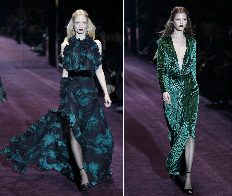 Models present creations from Guccis 2012 AutumnWinter collection during Milan Fashion Week in Milan February 22, 2012.