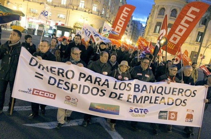 Spain Valencia bank protest Jan 2013 2