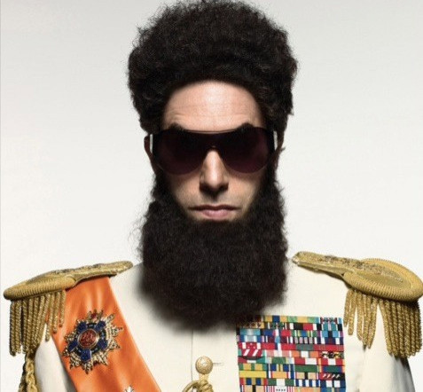 Sacha Baron Cohen as "The Dictator"