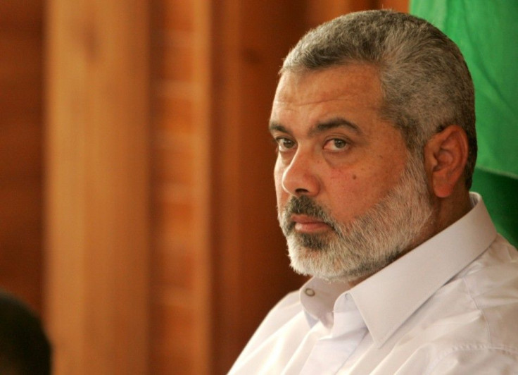 Hamas leader Ismail Haniyeh   gave a speech in Egypt in support of the Syrian uprising