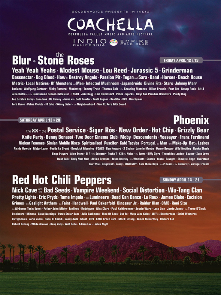 Coachella 2013 Lineup