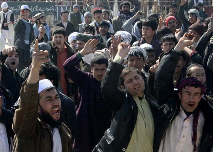 Afghan protesters Kunduz 