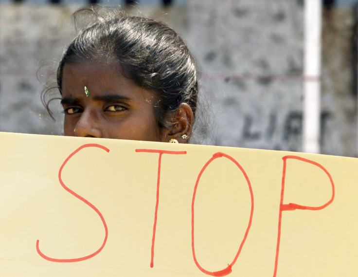 Sri Lankan Woman Protests Rape