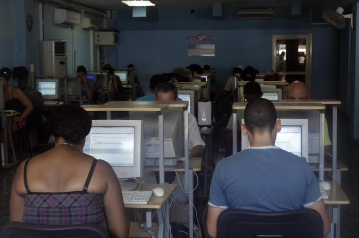 Cybercafe in Havana, Cuba