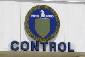 The sign of the main control building is displayed at the U.S. Department of Energy's Stategic Petroleum Reserve in Bryan Mound, Texas May 20, 2008.
