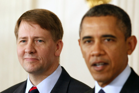 Barack Obama and Richard Cordray, White House, Washington-Jan. 24, 2013