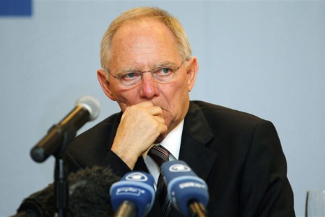 German Finance Minister Schaeuble attends a meeting with media as part of Group of Twenty (G20) leading economies&#039; finance ministers and central bankers in Mexico City