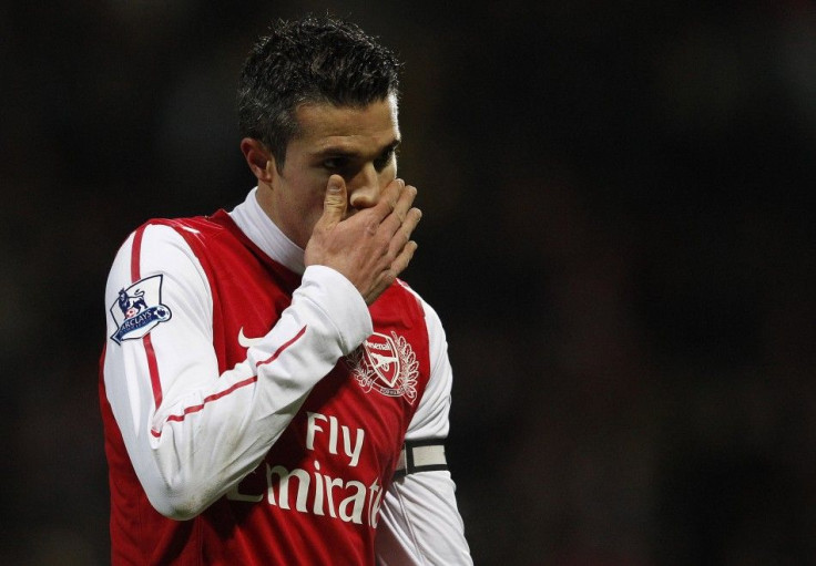 Arsenal&#039;s Robin Van Persie, who has put negotiations over a new contract on hold until the end of the season